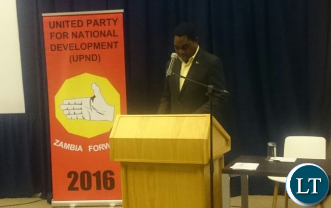HH addressing members of the Zambian Diaspora and South African business community in Johannesburg