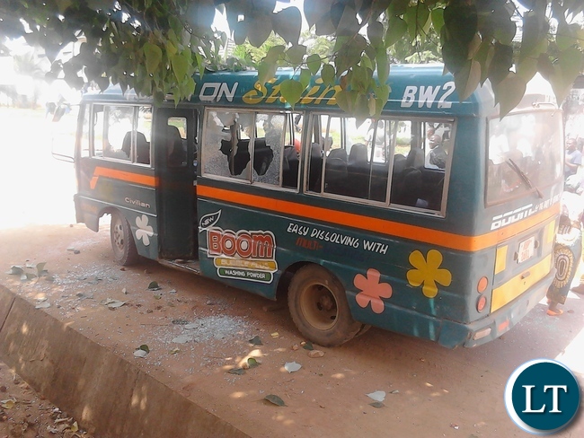 Damaged Vehicles in the MMD cadres fracas