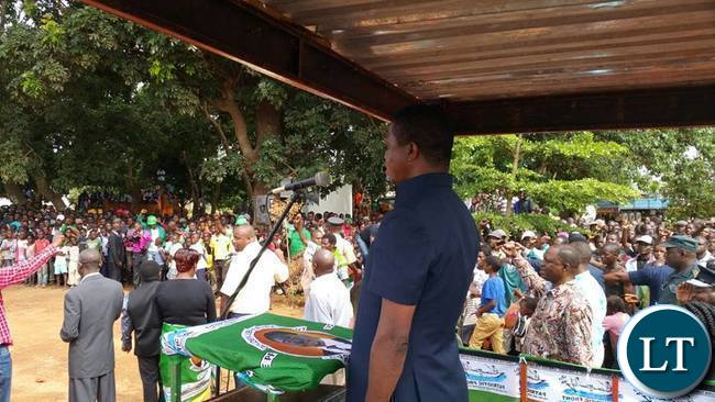 President Lungu in Katete this morning