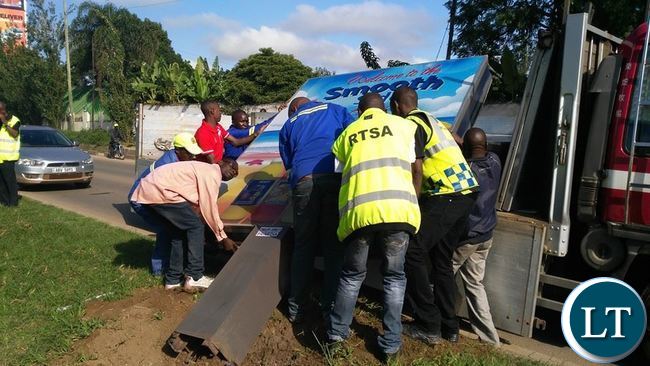 RTSA on duty in Lusaka