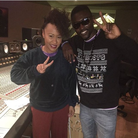 "second studio session with Emeli Sande in Oxfordshire England "