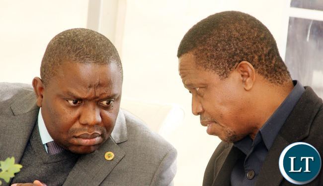 President Lungu speaks with Foreign Affairs minister Harry Kalaba