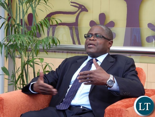 Mines Minister Mr. Christopher Yaluma in an interview with SABC's Liabo Setho at the Mining Conference in Cape Town on 8th February, 2016