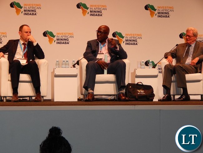 (R-L) Ivanhoe Mines Limited President Mr. Lars-Eric Johansson, ZCCM-IH CEO Dr. Pius Kasolo and Wood Mackenzie Senior Research Manager Mr. Nick Pickens during a panel discussion on 8th February, 2016