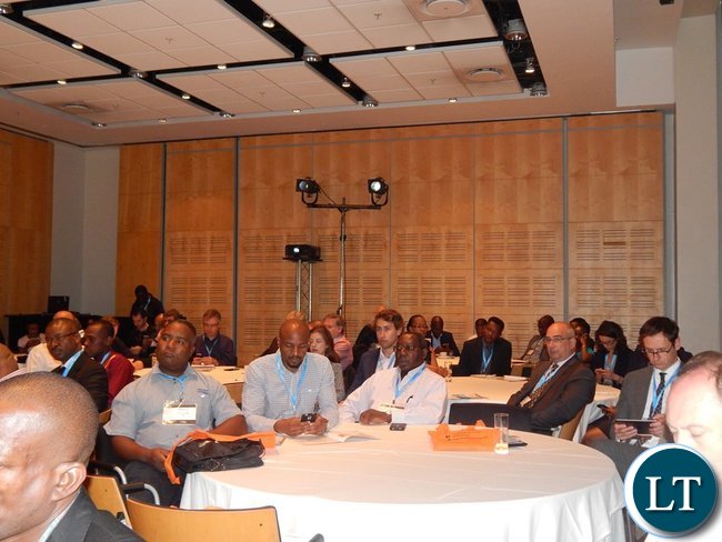 part of the audience at the Country Case Study on Zambia session at the 2016 Mining Conference in Cape Town on 10th February
