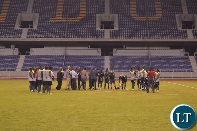 Andrew Kamanga and Co. meeting the team