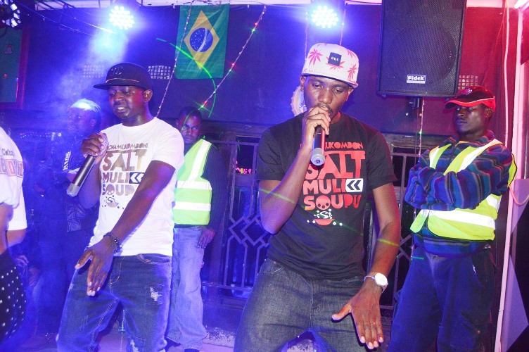 Drimz peforming with supporting artist Lucky