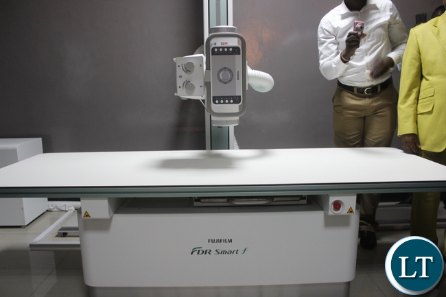 The US$ 90,909 worth digital X-Ray equipment handed over to Monze Mission Hospital yesterday. The Japanese government through the Grant Assistance for Grassroot Human Security Programme, provided a grant total of US$ 118,661 for the upgrading of the X-Ray Department at Monze Mission Hospital of which US$90,909 was used to purchase the state-of-the Art Digital X-Ray equipment. The US$ 90,909 worth digital X-Ray equipment handed over to Monze Mission Hospital yesterday. The Japanese government through the Grant Assistance for Grassroot Human Security Programme, provided a grant total of US$ 118,661 for the upgrading of the X-Ray Department at Monze Mission Hospital of which US$90,909 was used to purchase the state-of-the Art Digital X-Ray equipment.
