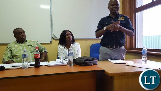 East London Zambians at the launch of the Zambia Association in South Africa president, Mr. Moses Kalima speaking at the launch