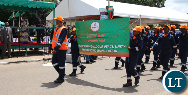 ZESCO employees during Youth Day Celebrations