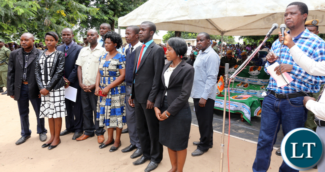 President Edgar Lungu Thanks Teachers Based in Nabwalya