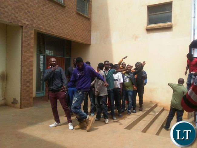 Youths that were picked up at the gym by police