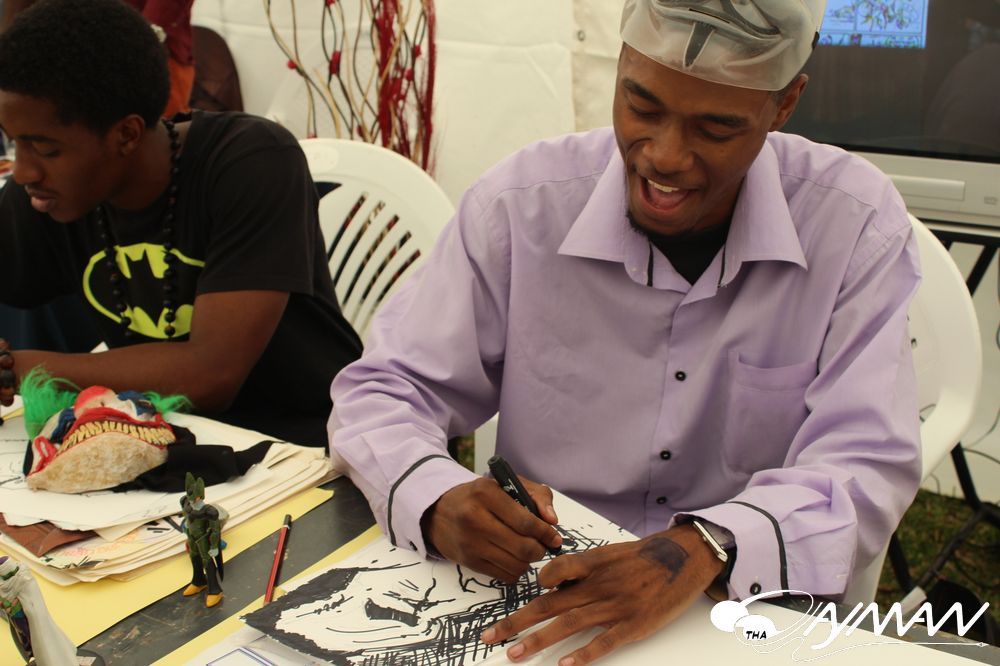 artist at work