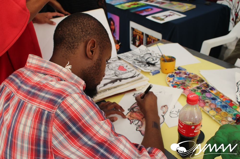 Artist at work