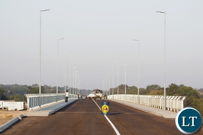 The just commissioned Sioma Bridge built at a cost of K108.2million in Sioma District of Western Province
