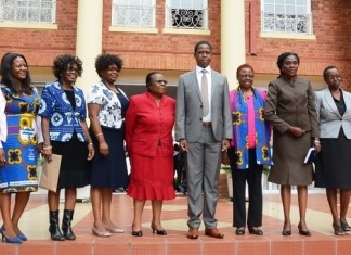 President Edgar Lungu pose photo with NGOCC at State House