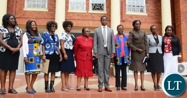 President Edgar Lungu pose photo with NGOCC at State House