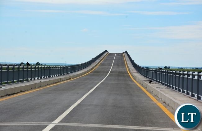 Face View of the Newly Constructed Bridge on the Zambezi River on Mongu-Kalabo Road in Western Province Face View of the Newly Constructed Bridge on the Zambezi River on Mongu-Kalabo Road in Western Province