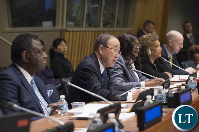 Opening Plenary of the 49th Session of the Commission on Population and Development. Chair Dr. Mwaba Patricia Kasese-Bota.