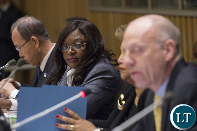Opening Plenary of the 49th Session of the Commission on Population and Development. Chair Dr. Mwaba Patricia Kasese-Bota.