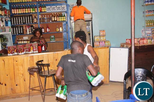 Alexis Sempundu was lucky to empty his shop for safety under ZP cover in Zingalume