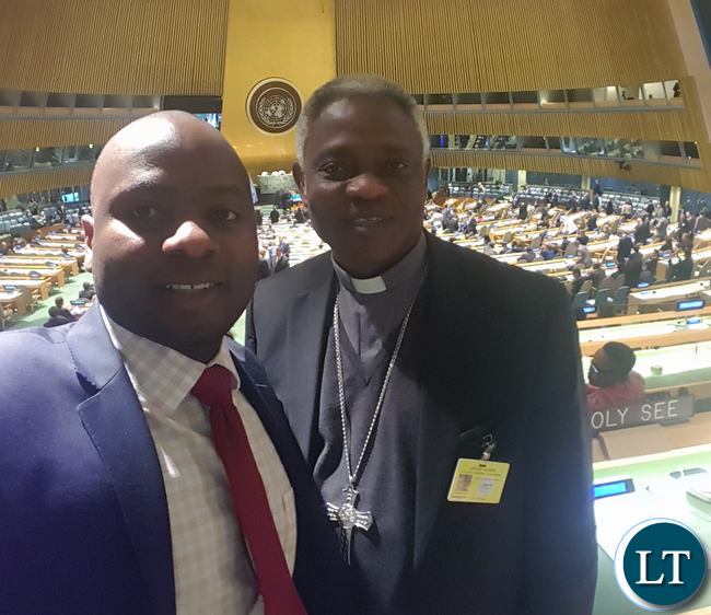 Chibaula Silwamba and Catholic Cardinal Peter Turkson
