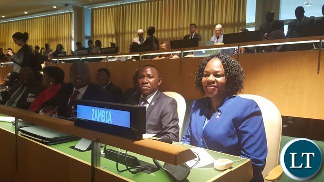 Christine Kalamwina and Kaswamu Katota on Zambia seat at Paris agreement signing ceremony