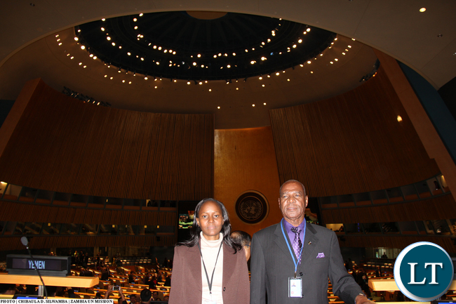 D-MINISTER GERRY CHANDA AND DEC CHIEF ALITA MBAHWE