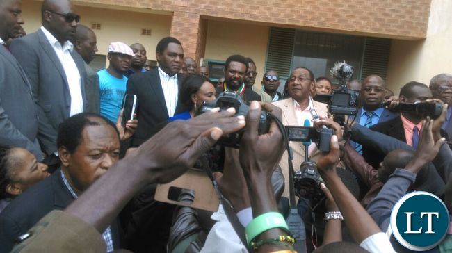 UPND Leadership at the court to offer GBM solidarityUPND Leadership at the court to offer GBM solidarity