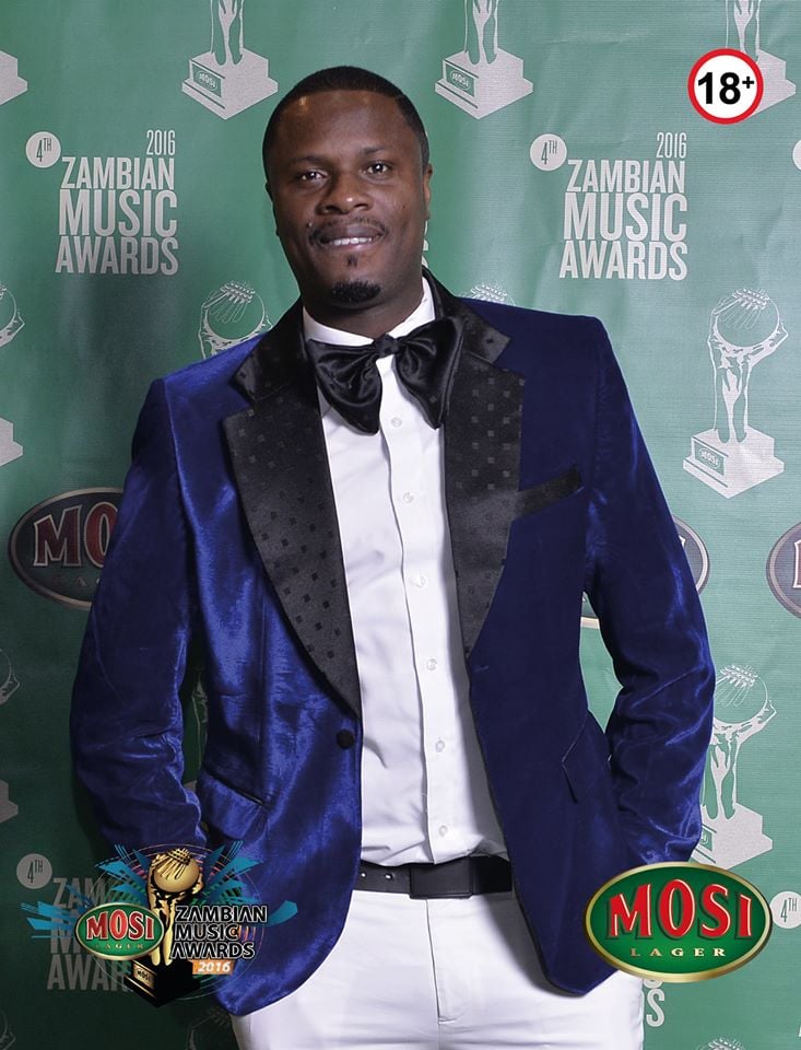 KB Killa Beats - nominee for Best Studio Music Producer arrives at the Zambian Music Awards.