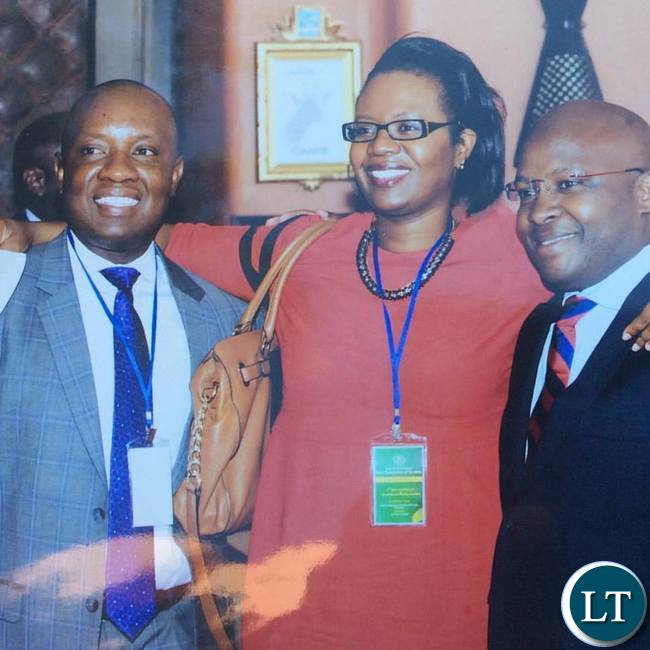 Linda Kasonde and two other contenders for the LAZ Presidency Kafula Mwiche and Sydney Chisenga