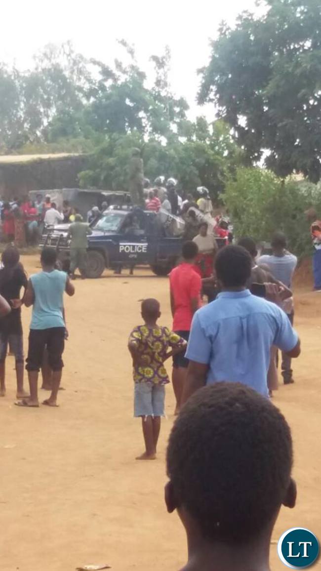 Police move in to arrest the situation