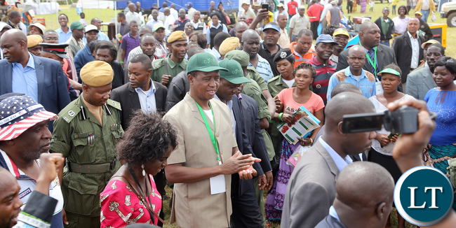 President Edgar Lungu at Agrictech Expo in Chisamba 1040