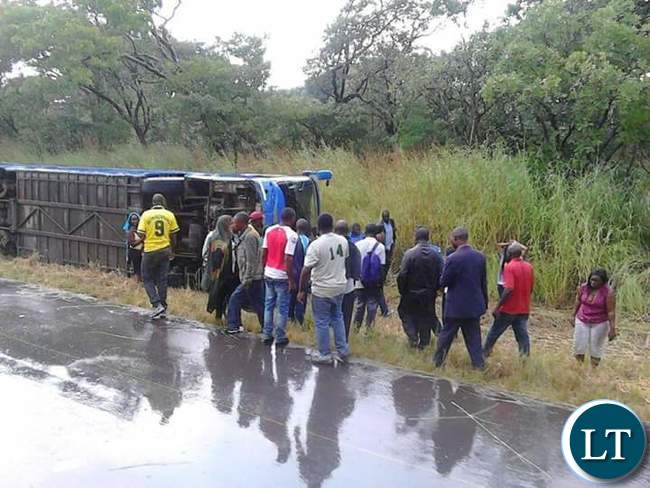 The Mazhandu bus that over turned