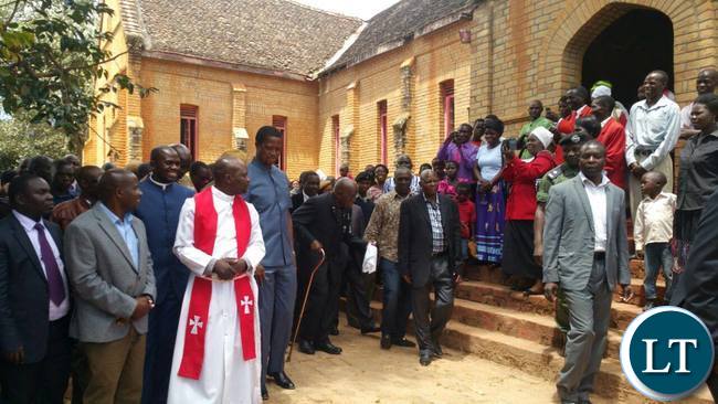 President Lungu and former President Dr Kenneth Kaunda visiting the Lubwa Mission