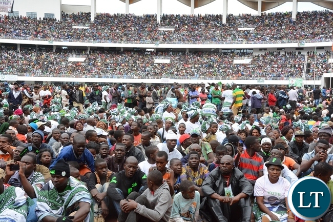 Party Officials at the lunch of PF Campaign in the Heroes Stadium