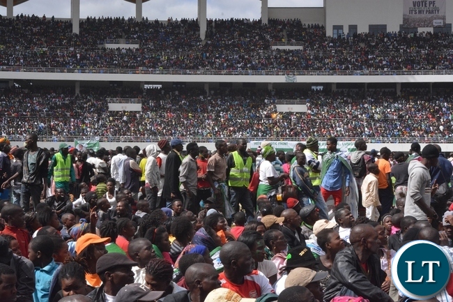 PF members during the Launch of the PF Campaign at Heroes Stadium