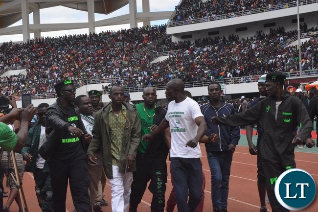 Artist Macky 2 upon arrival at Heroes Stadium during the Launch of the PF Campaign at Heroes Stadium