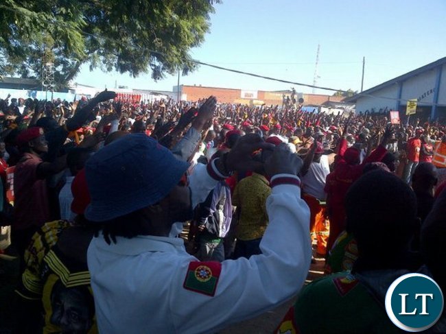 Huge crowd attended the Matero UPND rally