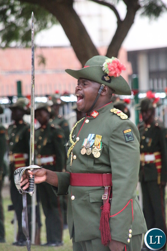 Zambia Army Parade at African Freedom Day in Lusaka