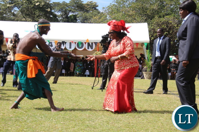 First Lady joins in the Dancing