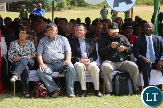 Visiting Visiting South African farmers. at the State House for Freedom Day celebrations