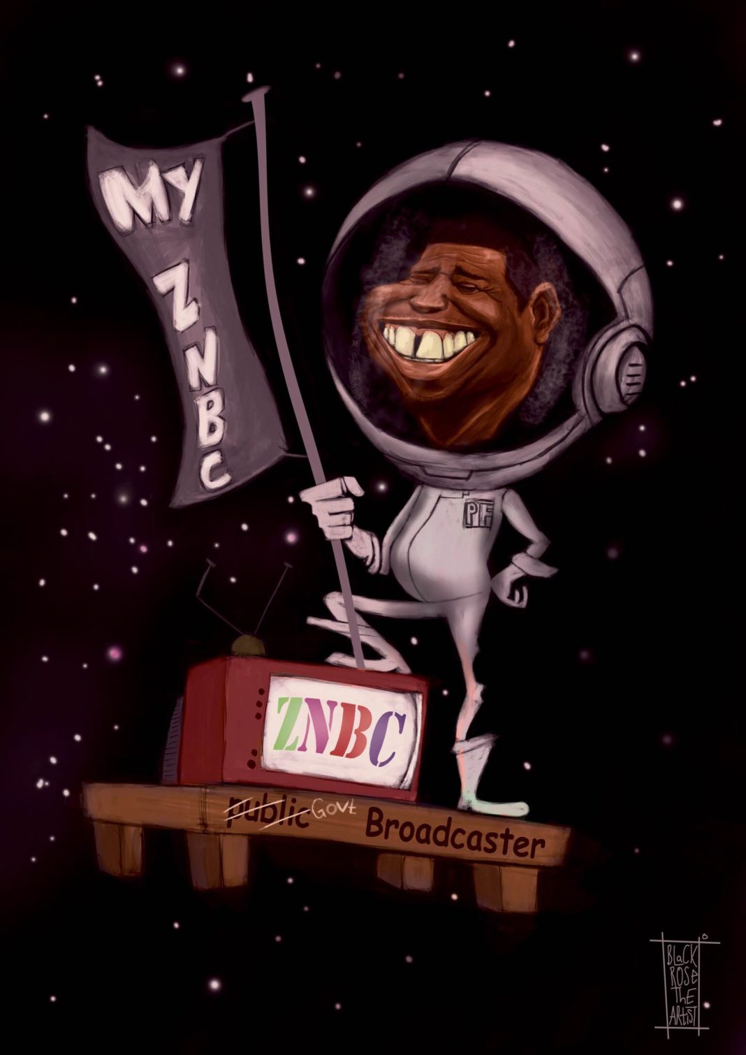 Caricature of Edger Lungu: My ZNBC