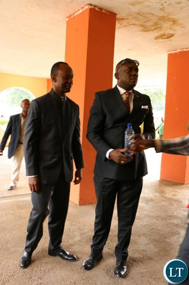 Mulenga Sata with Garry Nkombo at Chainama Hotel