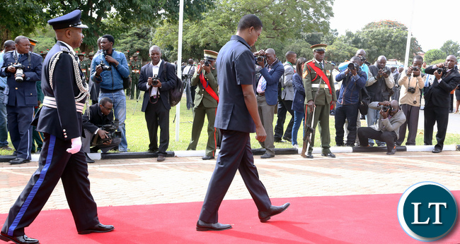 President Edgar Lungu at Africa Freedom Day in Lusaka