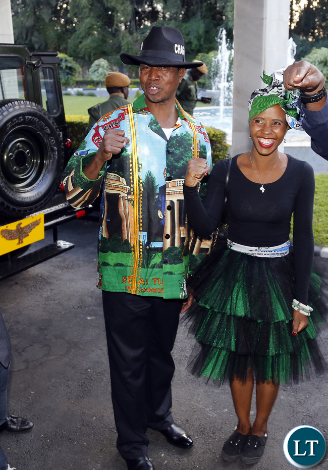 President Lungu with Daughter Tasila