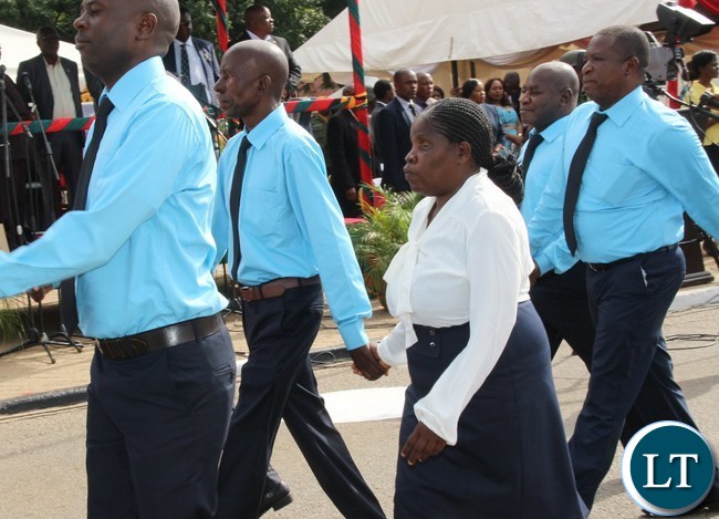 Visual impaired people during the Labour day Celebrations