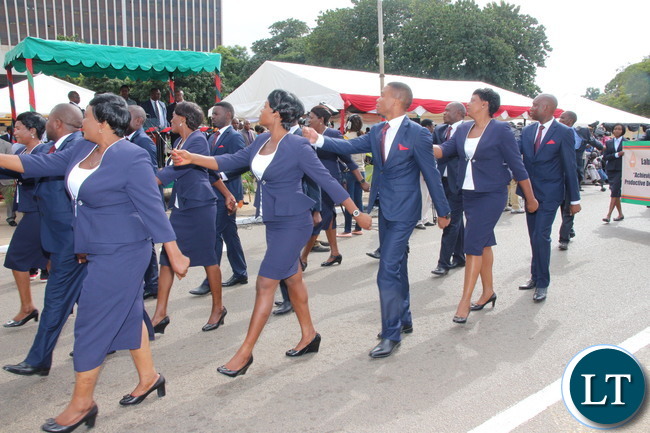 Zesco Workers at the Labour day Celebrations