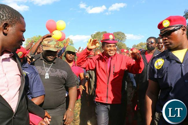 UPND Rally at Freedom Park in Kitwe