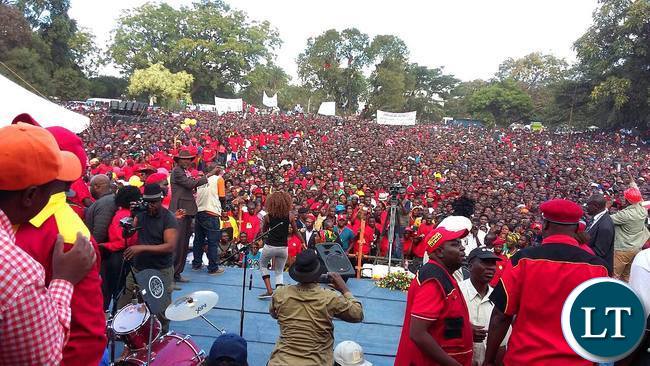 UPND Rally at Freedom Park in Kitwe
